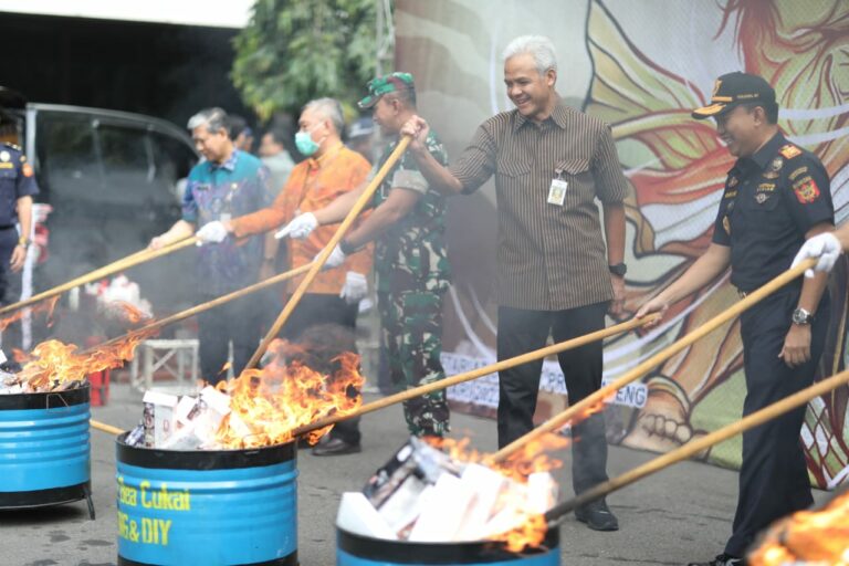 pemusnahan rokok ilegal