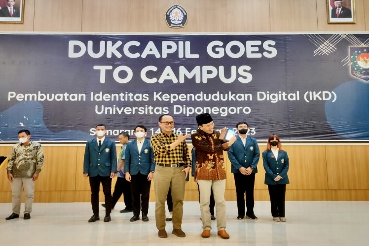 Dukcapil Goes to Campus, Kemendagri Aktivasi Identitas Kependudukan Digital Mahasiswa Undip