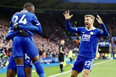 Gol Harvey Barnes Lengkapi Kemenangan 4-1 Leicester City vs Tottenham Hotspurs foto pilar id