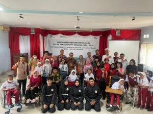 Bandara Ahmad Yani Semarang Salurkan Alat Marching Band dan Keyboard untuk SLBN Semarang