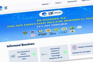 Tangkapan layar web beasiswa.kominfo.go.id