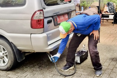Sebanyak 73 Kendaraan Iku Uji Emisi di Kantor Wali Kota Jaksel, 3 Tidak Lulus