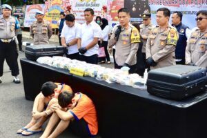 Polrestabes Surabaya Amankan 24 Kg Sabu-Sabu dari Kurir Jariangan Jawa-Sumatera