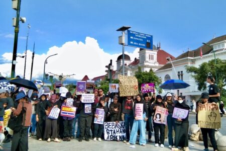 Suarakan Perjuangan Perempuan, IWD Yogyakarta Gelar Aksi di Titik Nol Kilometer