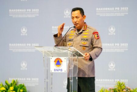 Kapolri, Beri Instruksi Manajemen Risiko Bencana di Rakornas BNPB