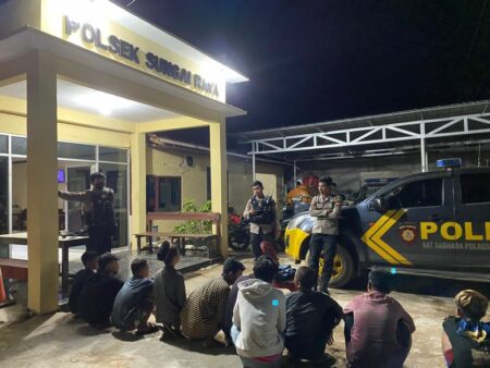 Sekelompok Remaja Perang Sarung Ditangkap Polisi