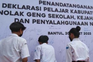 Sejumlah pelajar di Kabupaten Bantul