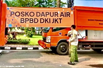 Jaga Pasokan Air Minum Selama Mudik Lebaran, BPBD DKI Jakarta Buka Posko Dapur Air