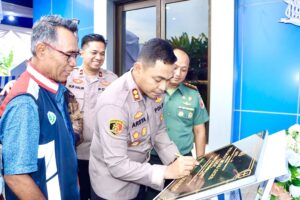 Jelang Mudik Lebaran, Kapolres Probolinggo Resmikan Pos Lalu Lintas di Exit Tol Leces