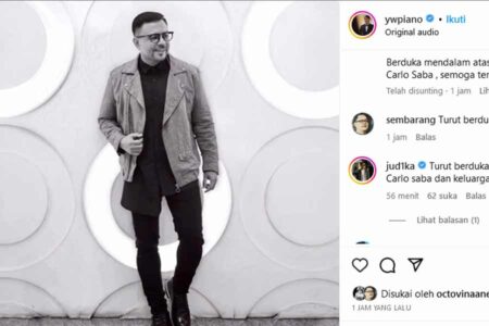 Kabar duka meninggalnya Carlo Saba di postingan instagram Yovie Widianto