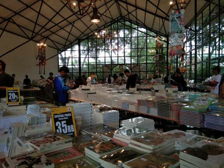 Gelaran Jogja Art+ Books Festival 2023 di The Ratan, Jalan Ring Road Selatan Nomor 93, Glugo, Kalurahan Panggungharjo, Sewon, Bantul (foto: Rizki Liasari, pilar.id)