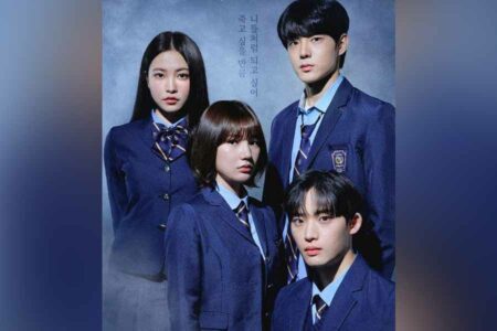 Poster drama Bitch X Rich yang menampilkan siswa-siswa Sekolah Menengah Internasional Cheongdam