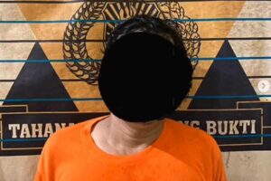 Pelaku Tindak Asusila pada Anak Kandung di Banjarmasin bisa Dikenai Hukuman Kebiri Pelaku kasus pelecehan seksual yang pada dua anak kandungnya. (foto: Dok Humas Polresta Banjarmasin)
