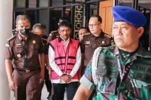 Johnny G. Plate resmi dinyatakan sebagai tersangka dugaan tindak pidana korupsi penyediaan infrastruktur BTS