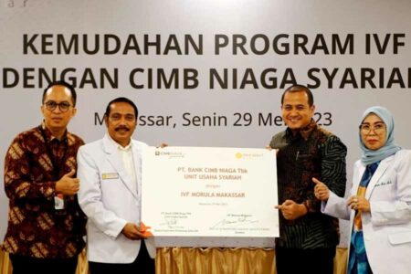 Launching kerja sama Morula IVF Makassar dan CIMB Niaga Syariah di Makassar