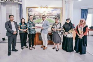 Awak Monash University usai menandatangani MoU dengan Pemprov Jawa Barat
