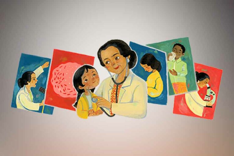 Google doodle hari ini, Prof. Dr. Sulianti SarosoDoodle (foto: istimewa)