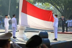 Peringatan Hari Kebangkitan Nasional (Harkitnas) tahun 2023 di halaman kantor gubernur, Senin (22/5/2023).