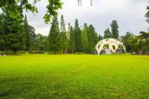 Ecodome, bangunan artistik tempat tanaman ditata dan difungsikan sebagai wahana edukasi lingkungan bagi pengunjung. (foto: dok Kebun Raya Bogor)