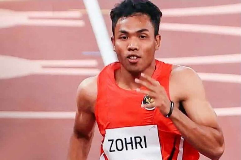 Lalu Muhammad Zohri meraih medali perunggu di cabang olahraga Atletik SEA GAMES 2023 (foto: dok kemenpora)