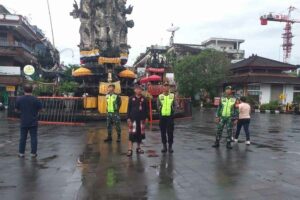 Pengamanan di sekitar lokasi Festival Semarapura, Klungkung, Bali