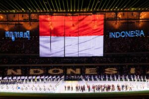 Insiden Bendera Terbalik di SEA GAMES Kamboja, ini Tanggapan Kemlu RI Pembukaan SEA Games ke-32 di Morodok Techo National Stadium, Phnom Penh, Kamboja, Jumat (6/5/2023) malam.