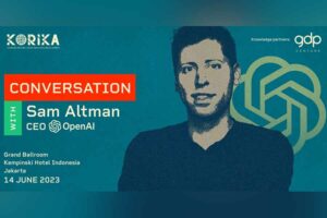 Sam Altman, salah satu tokoh terkemuka kecerdasan artifisial merupakan Co-Founder dan CEO dari OpenAI yang membuat aplikasi revolusioner ChatGPT
