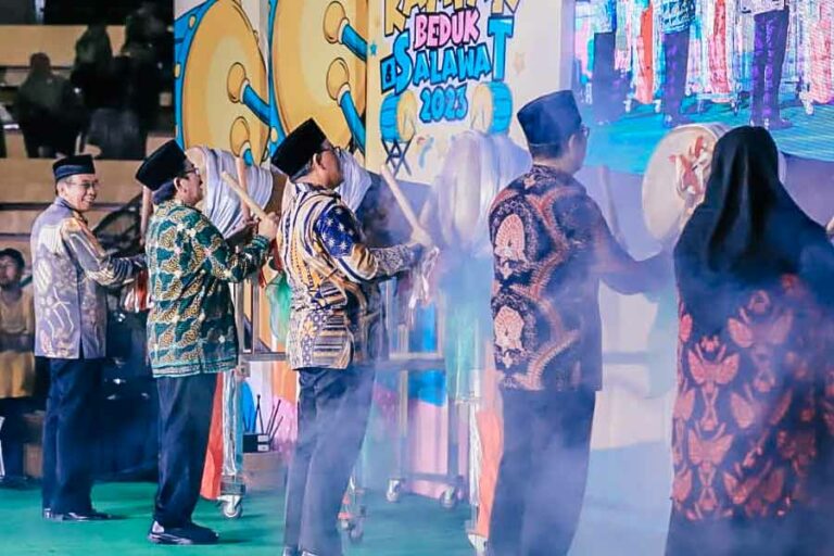 Pembukaan Festival Rampak Bedug dan Shalawat 2023 di Plaza Aspirasi KP3B Kota Serang, Banten