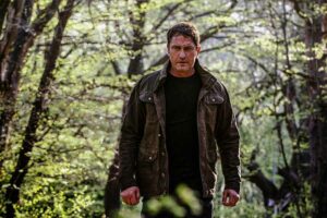 Gerard Butler, berperan sebagai Mike Banning dalam Angel Has Fallen (2019)