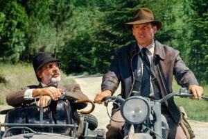 Sean Connery dan Harrison Ford dalam Indiana Jones and the Last Crusade (1989)