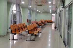 Suasana ruang tunggu RSD Madani Pekanbaru