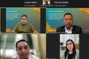 ASPEBINDO Minta Pemerintah Pertimbangkan Lagi Kebijakan Relaksasi Ekspor Mineral Logam Diskusi daring ASPEBINDO