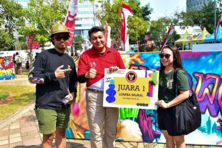 HUT ke-13, BNPT Sampaikan Pesan Damai lewat Lomba Mural