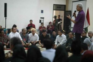 Gubernur Ganjar Pranowo di Desa Mertasari, Kecamatan Purwanegara, Kabupaten Banjarnegara