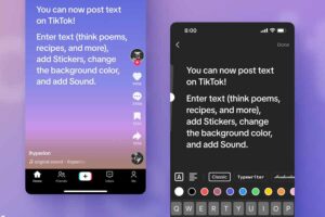 Mirip Instagram Stories, TikTok Hadirkan Fitur Berbagi dengan Posting Teks Ilustrasi post teks di Tiktok