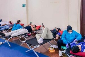 Kegiatan donor darah PT Pertamina EP Tanjung Field di Kabupaten Tabalong