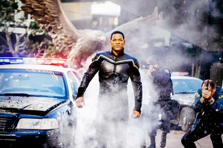 Biografi Will Smith, Rapper Sukses yang Bersinar Terang di Layar Lebar Will Smith berperan sebagai super hero yang nyaris putus asa di film Hancock (2008)