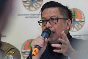 Direktur Jenderal Penegakan Hukum Lingkungan Hidup dan Kehutanan KLHK, Rasio Ridho Sani