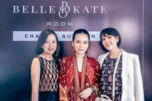 Blibli dan Belle&Kate Gelar Lelang Amal untuk Dukung Penderita Kanker Dari kiri ke kanan, EVP Consumer Goods & Lifestyle Blibli Fransisca Krisantia, Founder of Belle&Kate Ardine Nakety, dan Program Director Bakti Budaya Djarum Foundation Renita Sari.