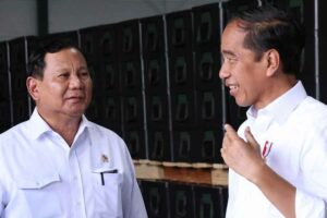 Prabowo dan Presiden Jokowi di sebuah kesempatan