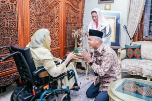 Sinta Nuriyah saat bertemu Ganjar Pranowo