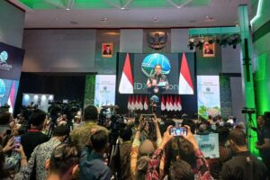 CIMB Niaga, Pembeli Pertama Unit Karbon pada Peluncuran IDX Carbon Peluncuran IDX Carbon oleh Presiden Joko Widodo di Main Hall PT Bursa Efek Indonesia (BEI) Jakarta