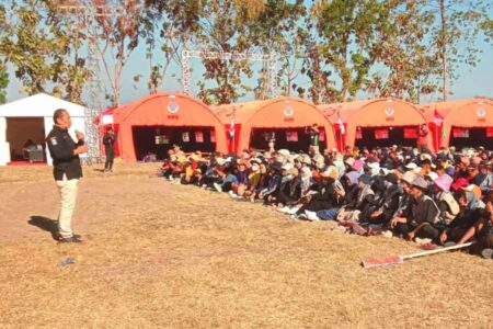 Gelaran coaching clinic SPAB di Jambore Relawan Penanggulangan Bencana BPBD Jawa Timur