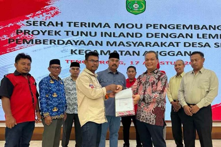 Penandatanganan Nota Kesepahaman (MOU) antara PHM dan LPM Desa Sepatin