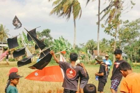 Gelaran Karang Kite Festival 2023 di Desa Wisata Karang Trimulyo, Sleman, DI Yogyakarta