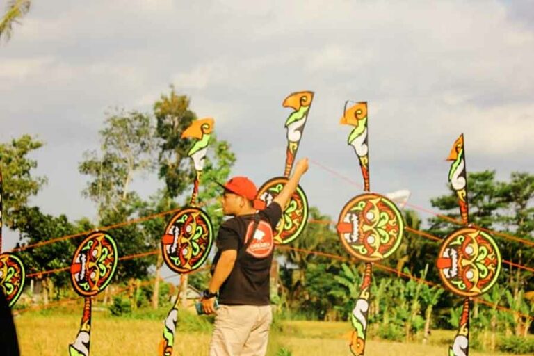 Gelaran Karang Kite Festival 2023 di Desa Wisata Karang Trimulyo, Sleman, DI Yogyakarta