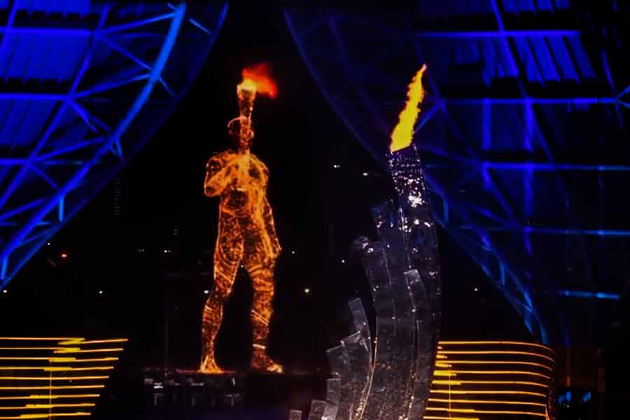 Opening ceremony Asian Para Games 2022 di Hangzhou Olympic Sports Centre Stadium