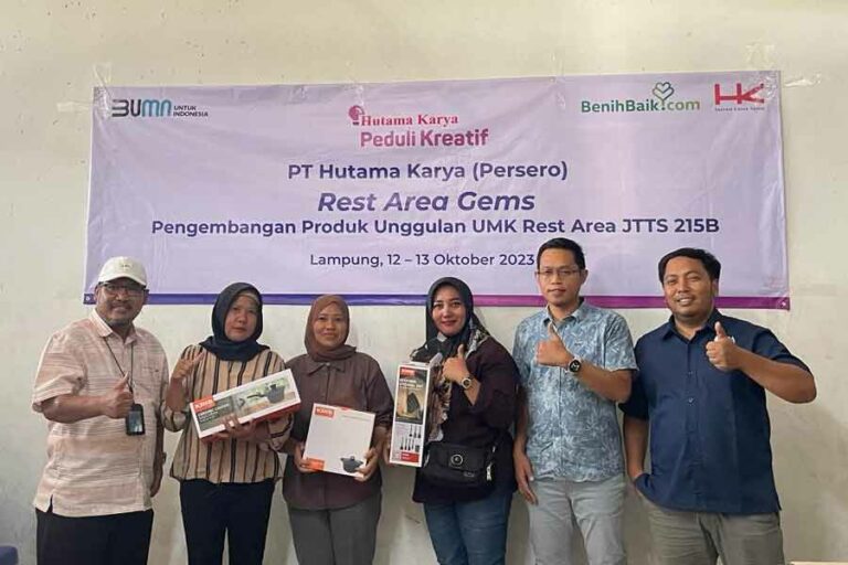 Hutama Karya Berikan Pelatihan Kewirausahaan untuk UMK Binaan di Tol Terpeka