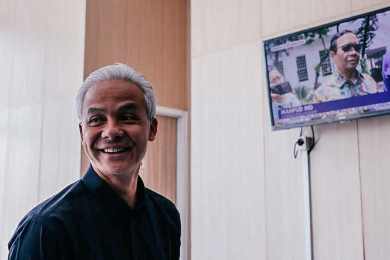 Ganjar Pranowo saat melakukan cek kesehatan atau medical check up di Rumah Sakit Umum Pusat (RSUP Fatmawati, Jakarta Selatan, Rabu (18/10/2023).