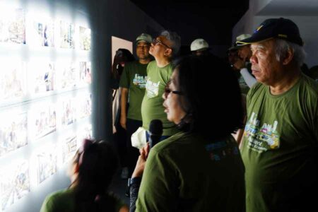 Menteri PUPR Basuki saat menghadiri pameran 'Suatu Hari yang Baik 2045'